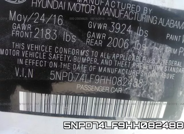 5NPD74LF9HH082488 фото 10