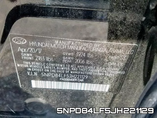 5NPD84LF5JH221129 фото 2