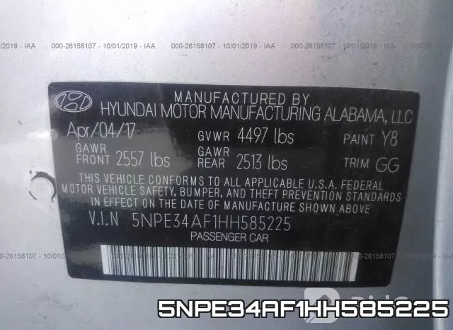 5NPE34AF1HH585225 фото 10