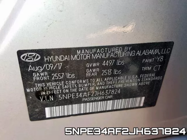 5NPE34AF2JH637824 фото 2