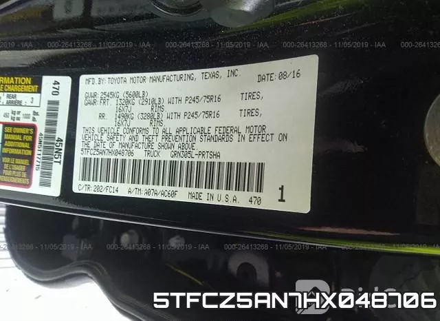5TFCZ5AN7HX048706 фото 10