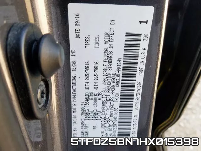 5TFDZ5BN7HX015398 фото 2