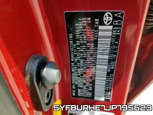 5YFBURHE7JP795623 фото 2