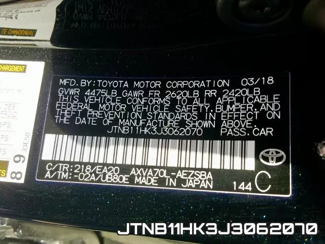 JTNB11HK3J3062070 фото 2