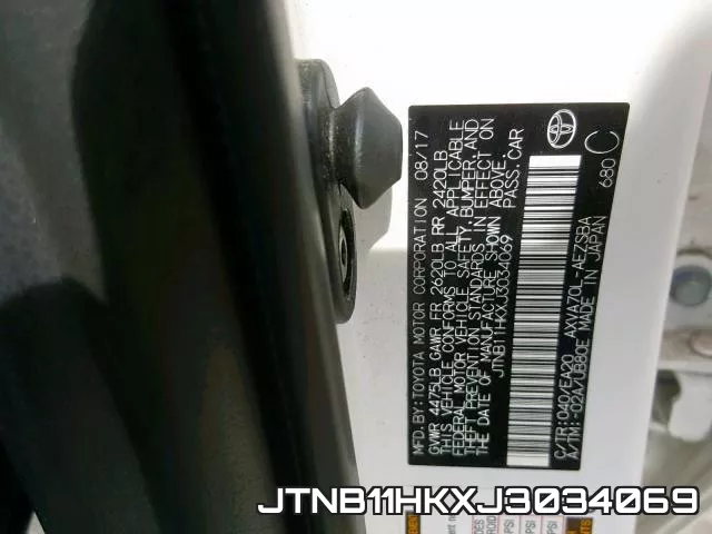 JTNB11HKXJ3034069 фото 2