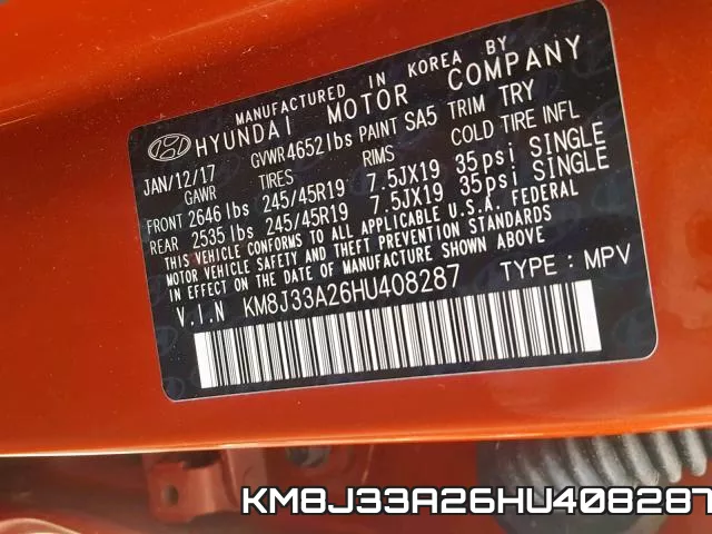 KM8J33A26HU408287 фото 2