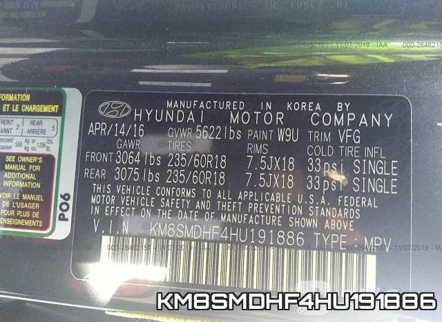 KM8SMDHF4HU191886 фото 10