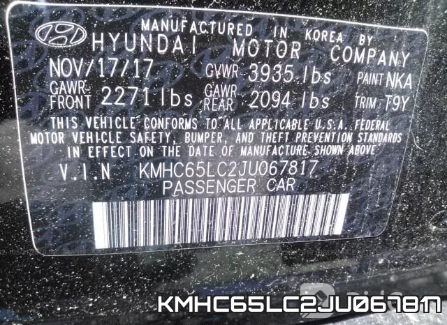 KMHC65LC2JU067817 фото 10