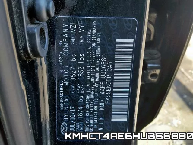 KMHCT4AE6HU356880 фото 2