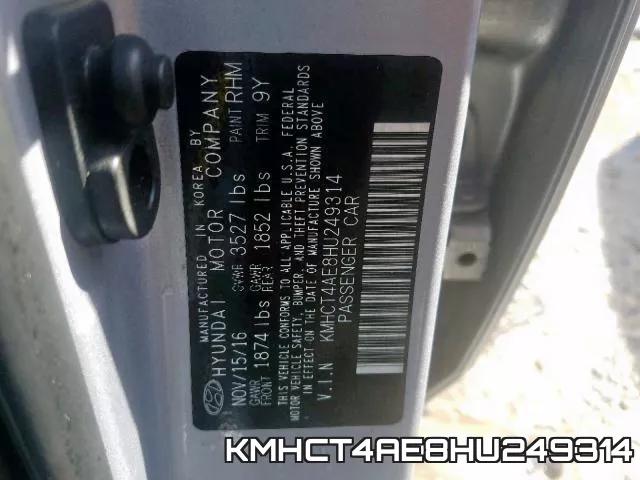 KMHCT4AE8HU249314 фото 2