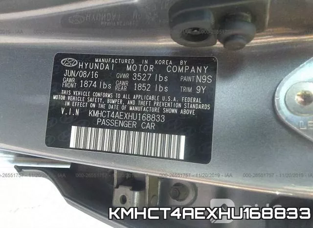 KMHCT4AEXHU168833 фото 10