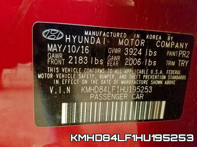 KMHD84LF1HU195253 фото 2