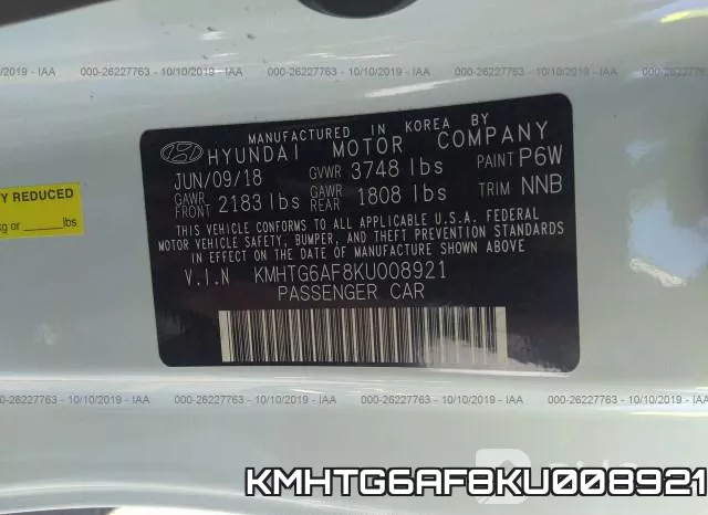 KMHTG6AF8KU008921 фото 10