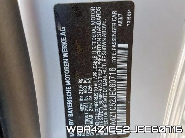 WBA4Z1C52JEC60716 фото 2