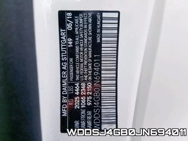 WDDSJ4GB0JN694011 фото 2