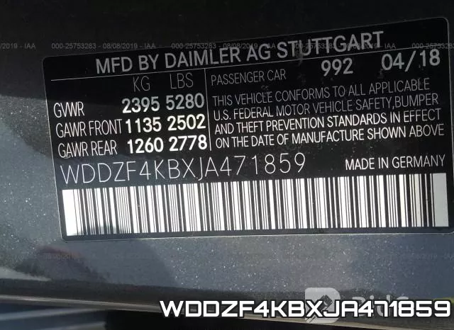 WDDZF4KBXJA471859 фото 10