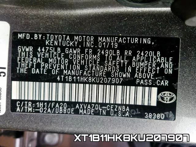 XT1B11HK8KU207907 фото 2
