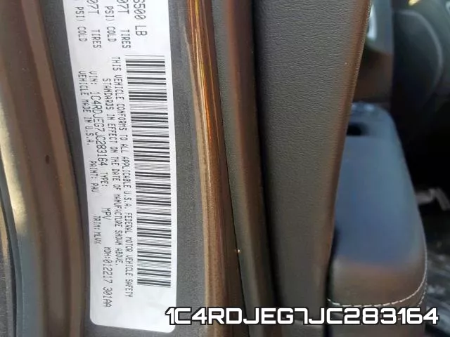 1C4RDJEG7JC283164 фото 2