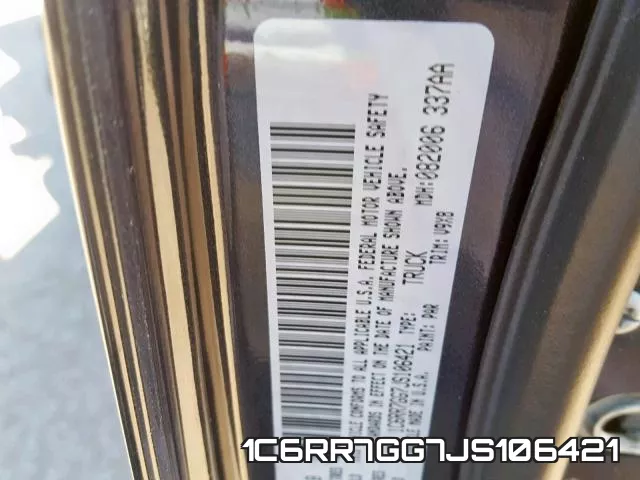 1C6RR7GG7JS106421 фото 2