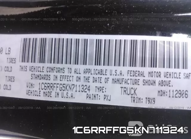1C6RRFFG5KN711324 фото 10