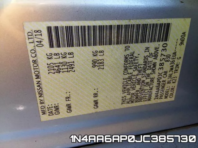 1N4AA6AP0JC385730 фото 2