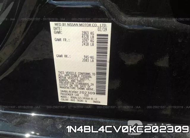1N4BL4CV0KC202309 фото 10