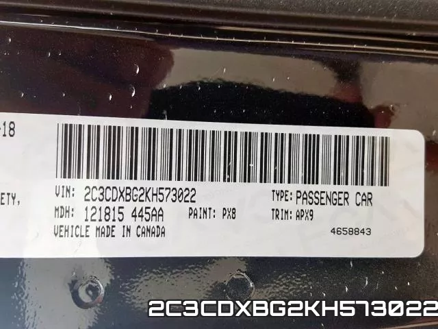 2C3CDXBG2KH573022 фото 2