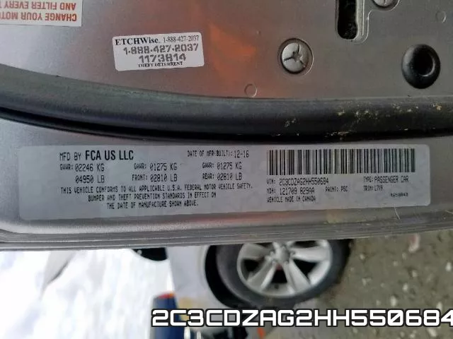 2C3CDZAG2HH550684 фото 2