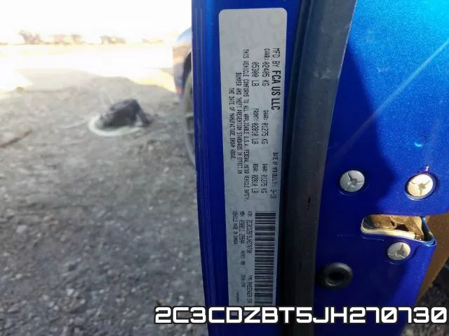 2C3CDZBT5JH270730 фото 2