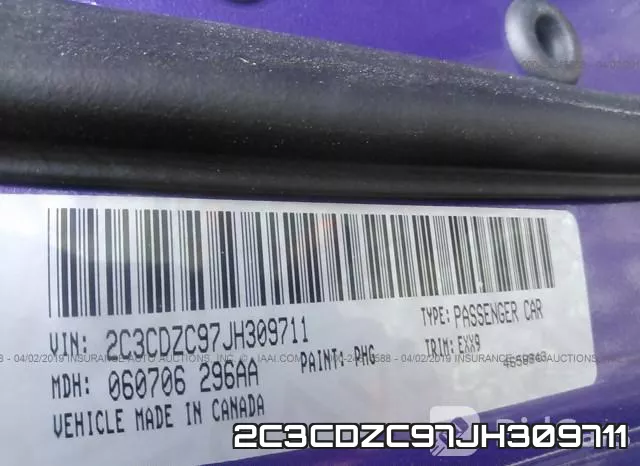 2C3CDZC97JH309711 фото 10
