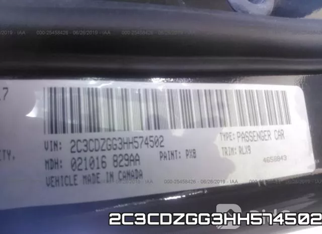 2C3CDZGG3HH574502 фото 10