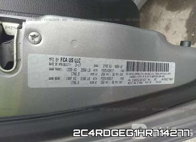2C4RDGEG1HR714277 фото 10