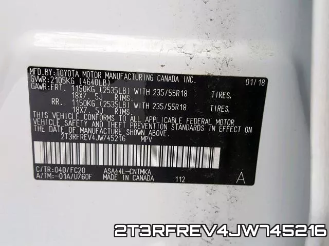 2T3RFREV4JW745216 фото 2