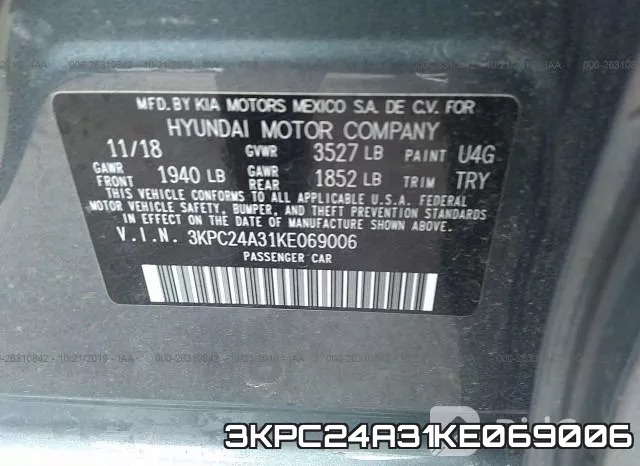 3KPC24A31KE069006 фото 10