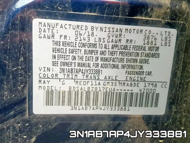 3N1AB7AP4JY333881 фото 2