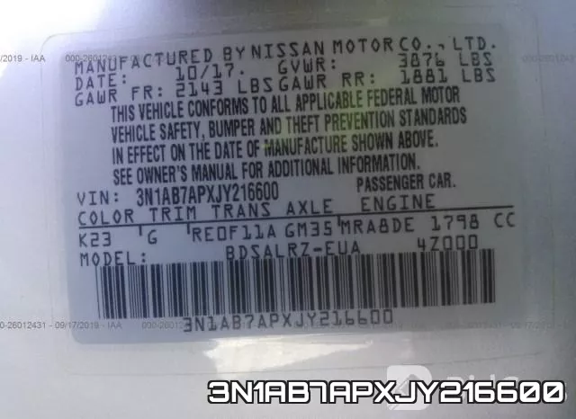 3N1AB7APXJY216600 фото 10