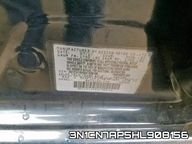 3N1CN7AP5HL908156 фото 2