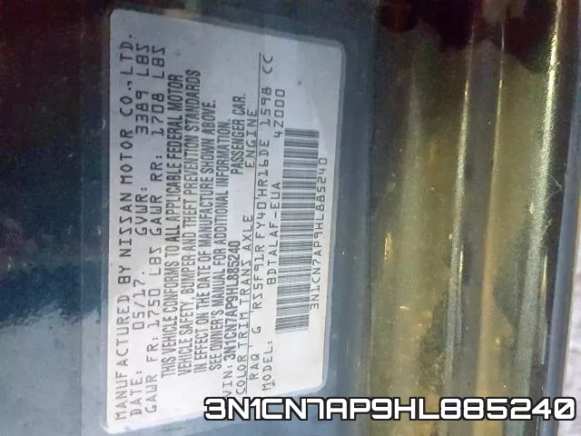 3N1CN7AP9HL885240 фото 2