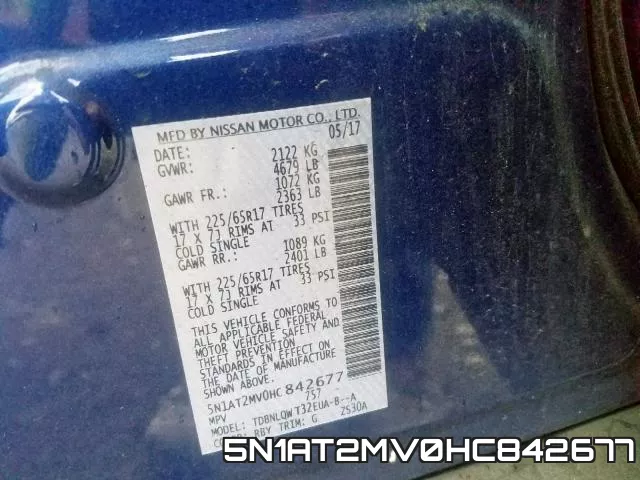 5N1AT2MV0HC842677 фото 2