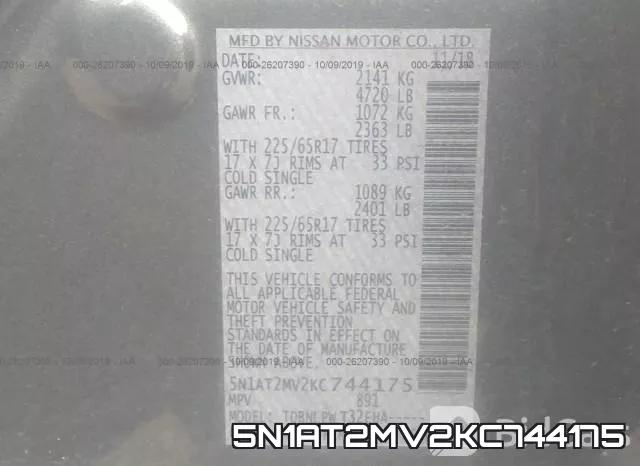 5N1AT2MV2KC744175 фото 10