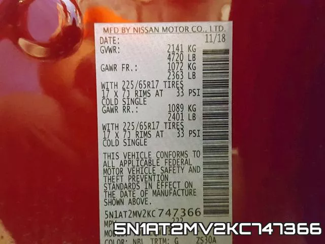 5N1AT2MV2KC747366 фото 2