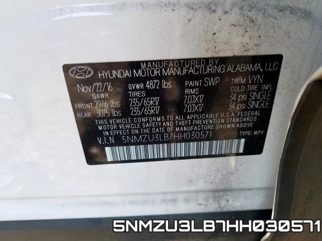 5NMZU3LB7HH030571 фото 2