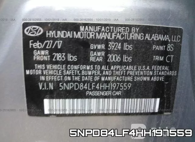 5NPD84LF4HH197559 фото 9