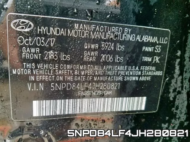 5NPD84LF4JH280821 фото 2