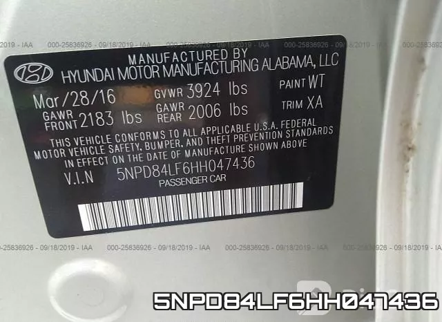 5NPD84LF6HH047436 фото 10