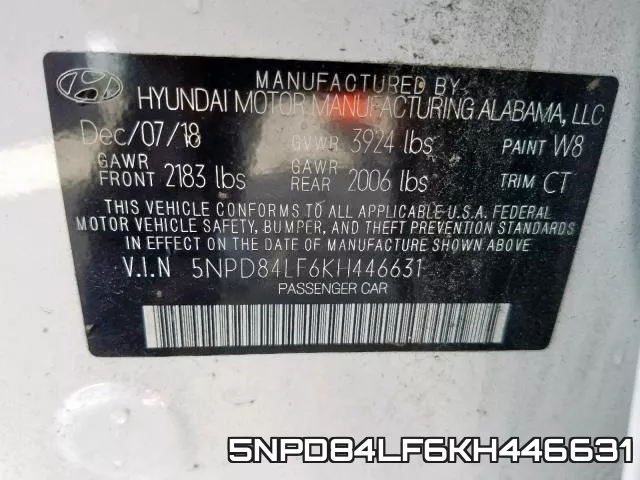 5NPD84LF6KH446631 фото 2