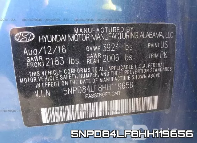 5NPD84LF8HH119656 фото 10