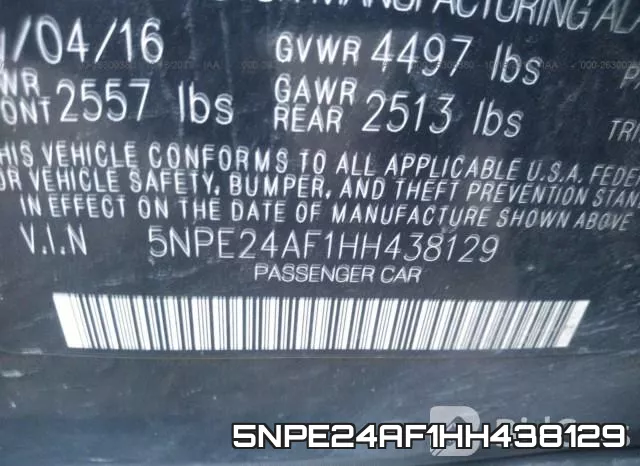 5NPE24AF1HH438129 фото 10