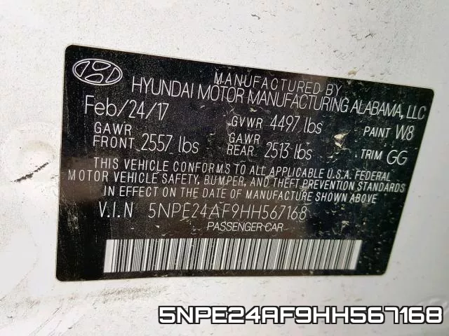 5NPE24AF9HH567168 фото 2
