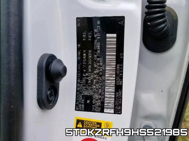 5TDKZRFH9HS521985 фото 2